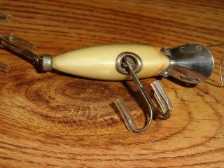 VINTAGE FISHING LURE WOODEN TRUE TEMPER SPEED SHAD 101 CHUB SCALE CIRCA 1940 ' S 3