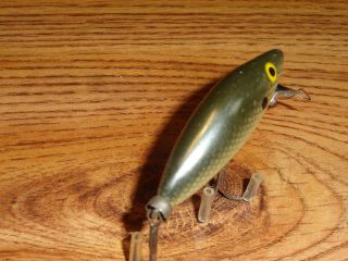 VINTAGE FISHING LURE WOODEN TRUE TEMPER SPEED SHAD 101 CHUB SCALE CIRCA 1940 ' S 4