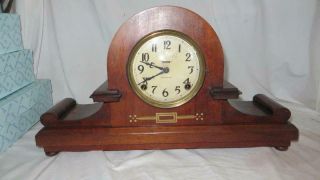 Antique Art Deco Ingraham Mantel Tambour Clock