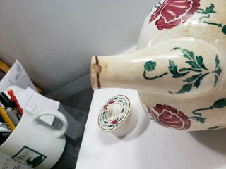 Antique Villeroy Boch Dresden Saxony Art Nouveau Poppy Tea Pot Teapot 5