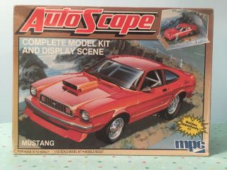 Mpc 1/25 Scale 74 Ish,  Mustang Ii Pro Stock Or Street Unbuilt Auto Scape