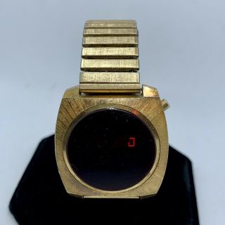 Vintage Red Led Watch Unmarked - 70 