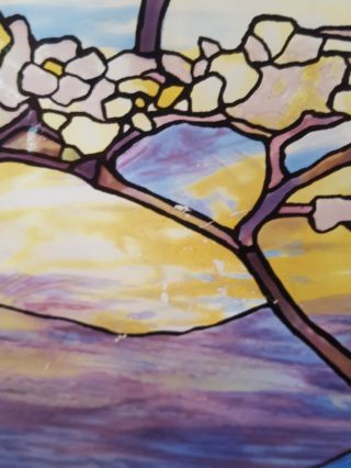 Glassmasters Tiffany Landscape Stained Glass signed Louis C Tiffany 6