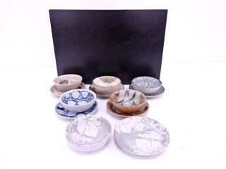 86218 Japanese Pottery Small Bowl & Dish / Set Of 6