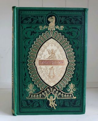 The Poetical of Henry Wadsworth Longfellow Antique Victorian Angel Cover 2