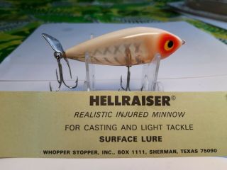 Vintage Fishing Lure Whopper Stopper Hellraiser Old Bait