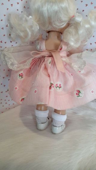 Sweet Vintage Vogue Ginny Pink Rosebud Candy Striped Dress Madame Alexander❤ 3