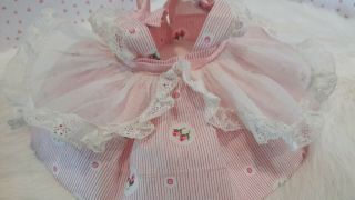 Sweet Vintage Vogue Ginny Pink Rosebud Candy Striped Dress Madame Alexander❤ 5