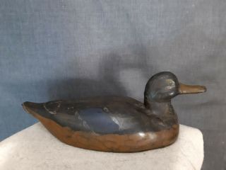 Antique Vintage Handmade Russian And Hand Painted Hunting Decoy Rubber Duck