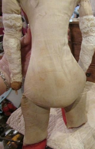 Antique Doll Body For China Head,  Parian,  Paper Mache Doll w/Corset 4