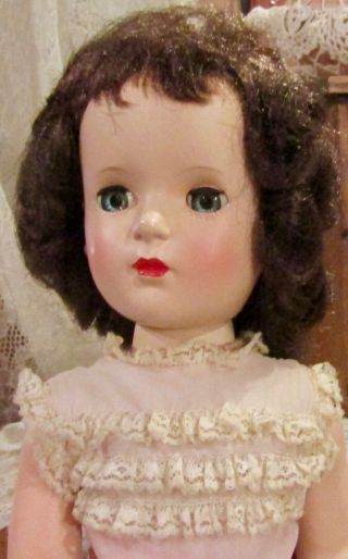 Vintage Hard Plastic 16 " Madame Alexander Doll W/great Face