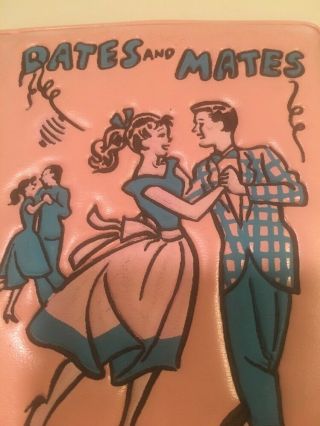 Vintage Dates And Mates Ponytail Pink FASHION BLACK DATE BOOK 50’s 60’s OLD 2