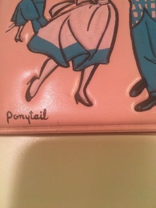 Vintage Dates And Mates Ponytail Pink FASHION BLACK DATE BOOK 50’s 60’s OLD 3