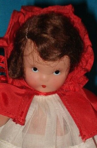 Vintage LITTLE RED RIDING HOOD Nancy Ann Storybook Doll 2