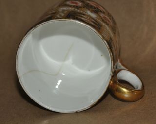 Antique Royal Crown Derby Porcelain Traditional Imari Demitasse Cups Teacup 2