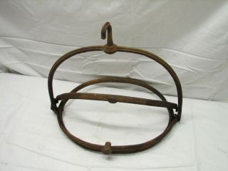 Antique Cast Iron Horse Feed Bag Holder Hanger Barn Equestrian Tool Stable