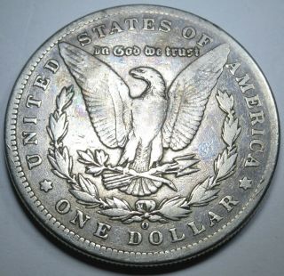1899 - O US Morgan Silver $1 Dollar Large Authentic Antique U.  S.  Currency Money 2