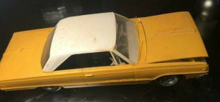 1966 Monaco Dodge Vintage Model Kit Screw Bottom Built Amt Yellow