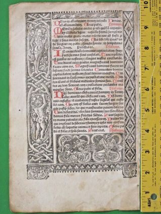 Rare BoH leaf,  Miniature,  gruesome scene,  Murder of the Innocents,  ca.  1515 2