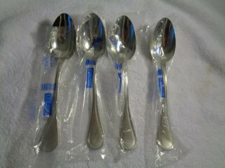 Set Of 4 Jean Couzon Lyrique Lg Serving Spoons 8 1/2 " Made In France