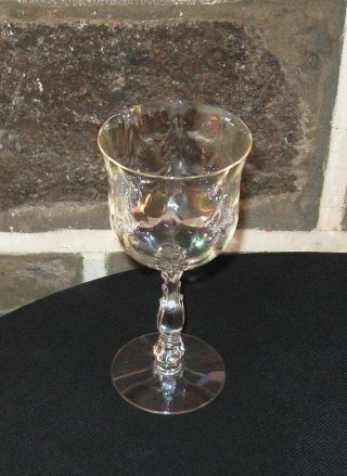 Fostoria Coral Pearl Pattern Water Goblets 7 1.  8 High.  Beauty