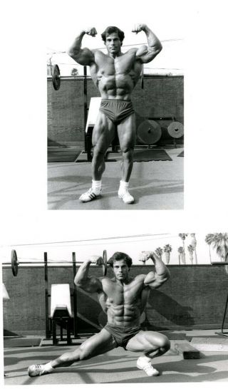 Vintage 1970s Male Classic Muscle 2 Ea Nude Photos Franco Columbu Bodybuilder