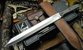 Cfk Ipak Handmade D2 Custom Battle - Ready 23 " Viking Seax Sword Blade Knife