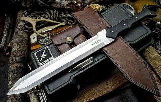 Cfk Ipak Handmade D2 Custom Battle - Ready 22 " Viking Maximus Sword Blade Knife