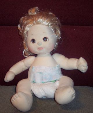 Vintage Mattel 1985 My Child Doll Blonde Brown Eyes Curly Hair