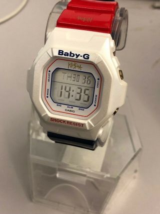 Casio Baby G Digital Watch Ke$ha Kesha Bg - 5600ks Limited Edition Red White Blue