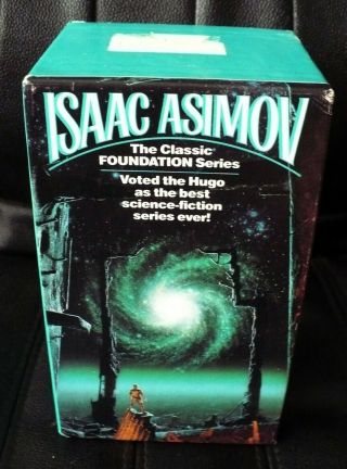 Vintage Isaac Asimov Foundation Series 4 Book Box Set 1987 - 88