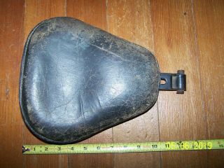Antique Leather Motorcycle Seat Possibly Indian?