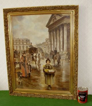Oil Painting On Canvas Flower Girl St Martin - In - The - Fields London Gilt Frame