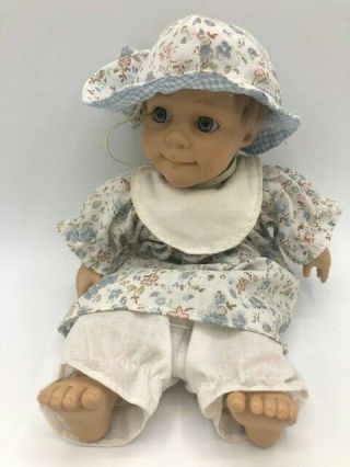 Berenguer 9 " Baby Girl With Sweet Expression Blue Eyes Vintage