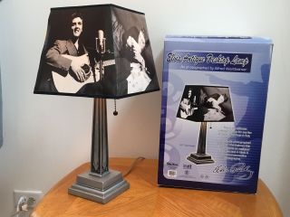 Elvis Presley Antique Desktop Lamp 20” Tall Alfred Wertheimer Photographs Silver