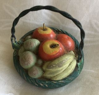 Antique Doll House Ceramic Friut Basket