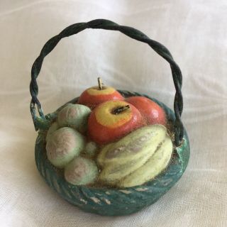 Antique Doll House Ceramic Friut Basket 2
