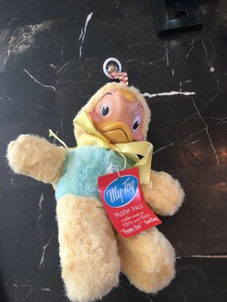Vintage My Toy “plush Pals” Baby Duck With Tag