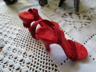 Vintage Madame Alexander Cissy Red High Heels 4
