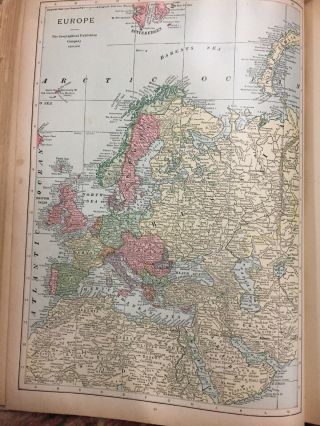 Antique Standard Census Atlas of the World Descriptive Pictorial 1911 6