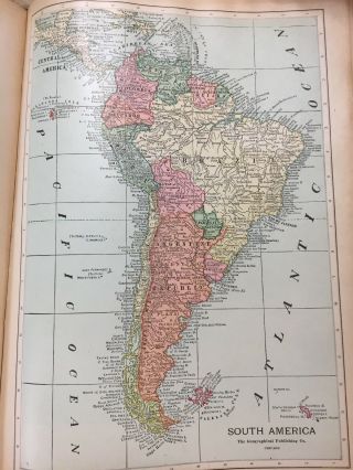 Antique Standard Census Atlas of the World Descriptive Pictorial 1911 7