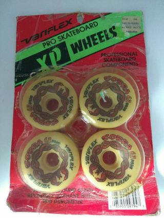 Nos Vintage Variflex Cobra Pro Xp Skateboard Wheels 63mm 90a