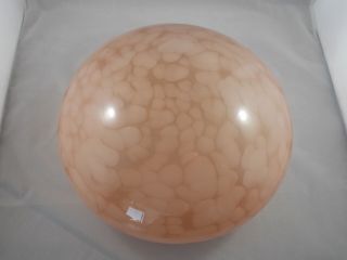 Vintage Antique Collectable Dark Pink Cloud Glass Ceiling Light Shade