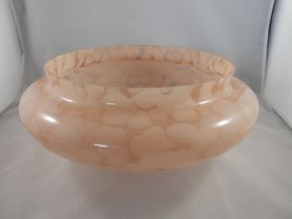 Vintage Antique Collectable Dark Pink Cloud Glass Ceiling Light Shade 4