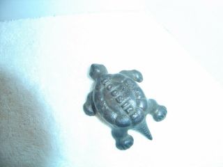 Antique Cast Iron Hoosier Turtle Paperweight