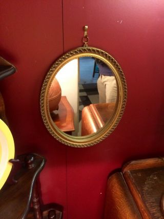 1930 ' s Art Deco Oval Mirror 3