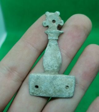 Ancient Celtic Roman Bronze Amulet Pendant - 100 Ad