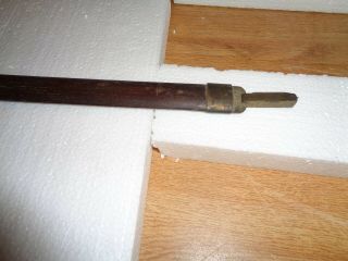 - Antique - Grandfather Clock - Brass Faced Pendulum - Ca.  1800 - Wood Rod - - T250 2
