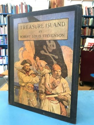 Antique 1911 Treasure Island By Robert Louis Stevenson - N.  C.  Wyeth Hardcover Book