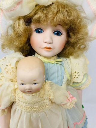 Jan Hagara Porcelain Doll - Jenny And Her Bye - Lo Doll -